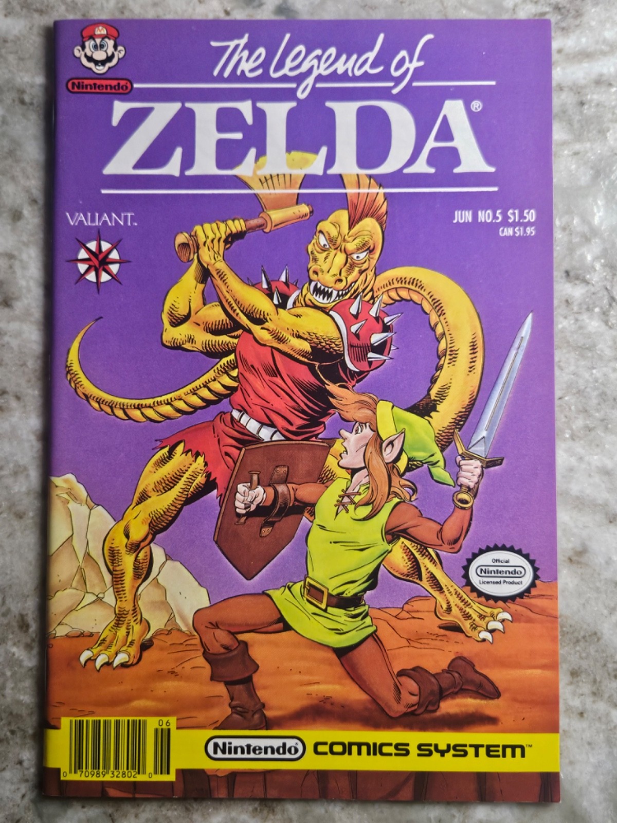 Valiant The Legend of Zelda #5 Jun 1989 Nintendo Comics System Comic Book Valiant The Legend of Zelda #5 Jun 1989 Nintendo Comics System Comic Book