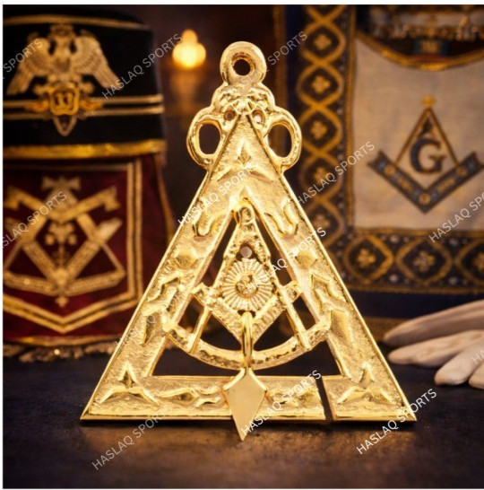 Past Illustrious Master Collar Jewel Gold Plated Royal Select Masons RSM