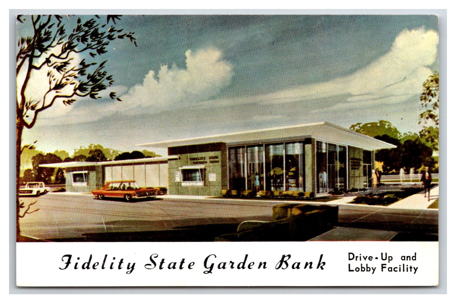 TOPEKA ~ Rare Fidelity State Garden Bank Artist render drive through
