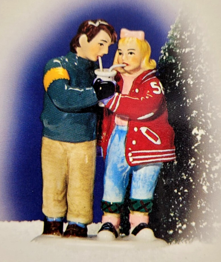 Dept 56 Original Snow Village - One Malt Two Straws Accessory #55426 - NEW