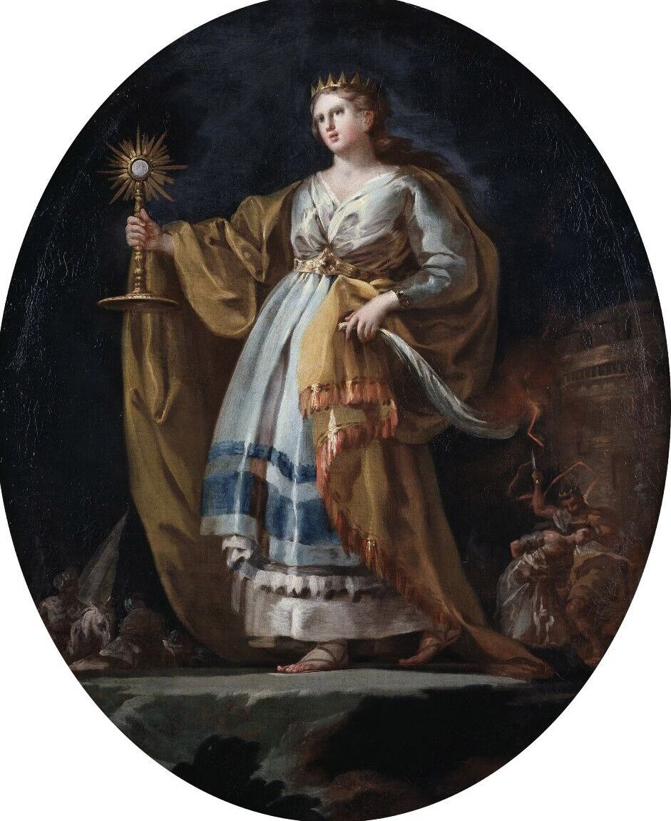Oil painting Saint-Barbara-Francisco-de-Goya-y-Lucientes-Oil-Painting woman lady