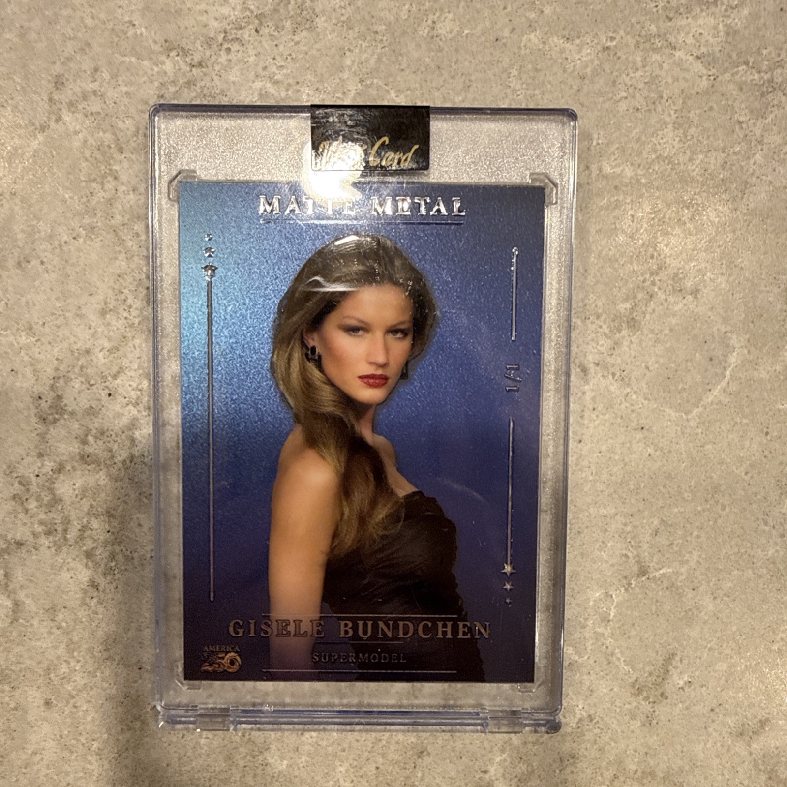 2026 Wild Card Matte Metal Gisele Bundchen Super Model 1/1 National Exclusive 2026 Wild Card Matte Metal Gisele Bundchen Super Model 1/1 National Exclusive