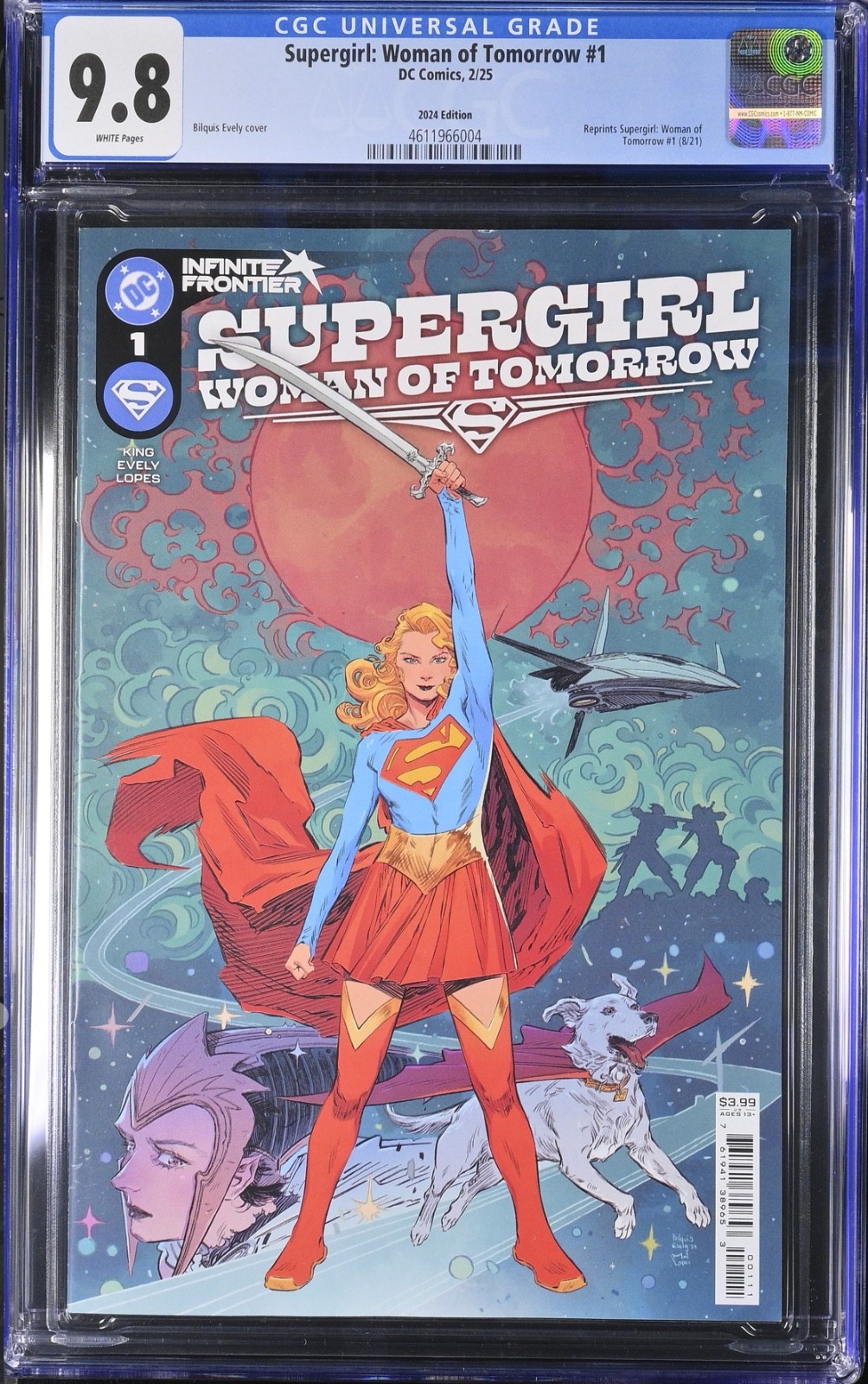 Supergirl Woman of Tomorrow #1 Reprint CGC 9.8 Supergirl Woman of Tomorrow #1 Reprint CGC 9.8
