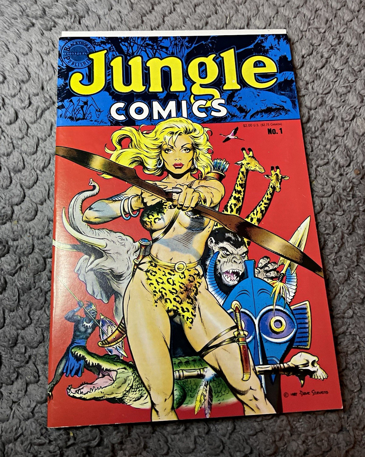 Jungle Comics #1.  Blackthorne.  1988 Copper Age.  Dave Stevens Cover