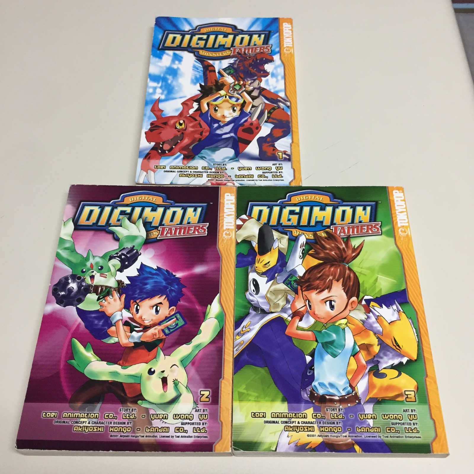 Digimon Tamers Volume 1 2 3 Manga English Near Complete Set Series TokyoPop