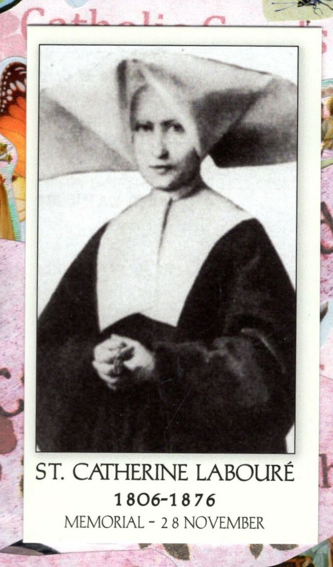 St. Saint Catherine Laboure with Quote (2