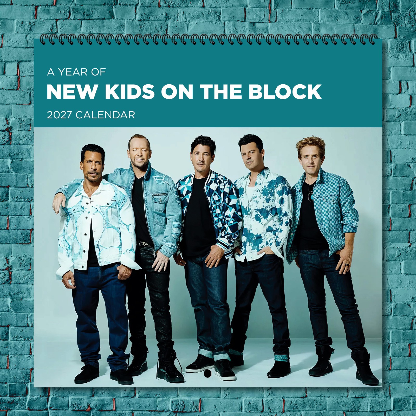 New Kids On The Block 2027 Wall Calendar 12Month Celebrity Photo Fan Collectible