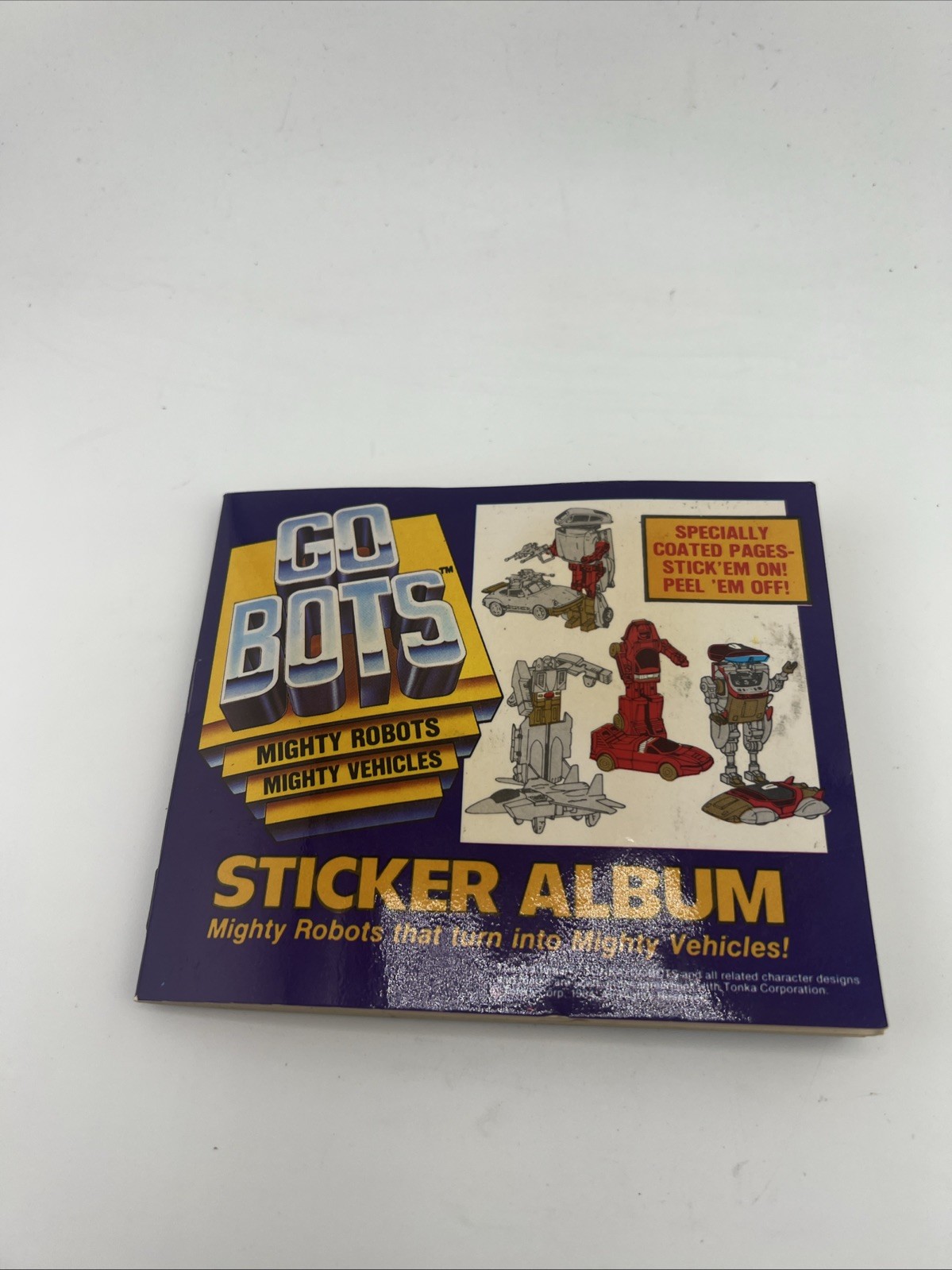 Vintage 1984 Go Bots Change Action Flicker Stickers & Album 22 Stickers Total