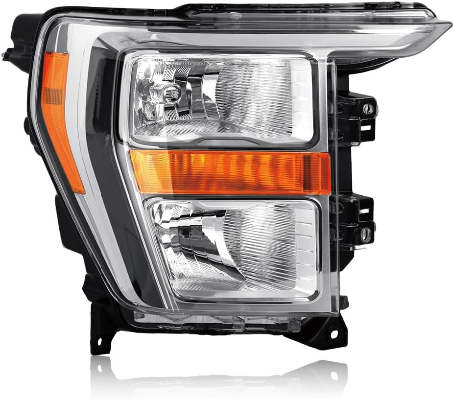 Chrome Halogen Headlight Compatiblewith 2021-2023 Ford F150 F-150