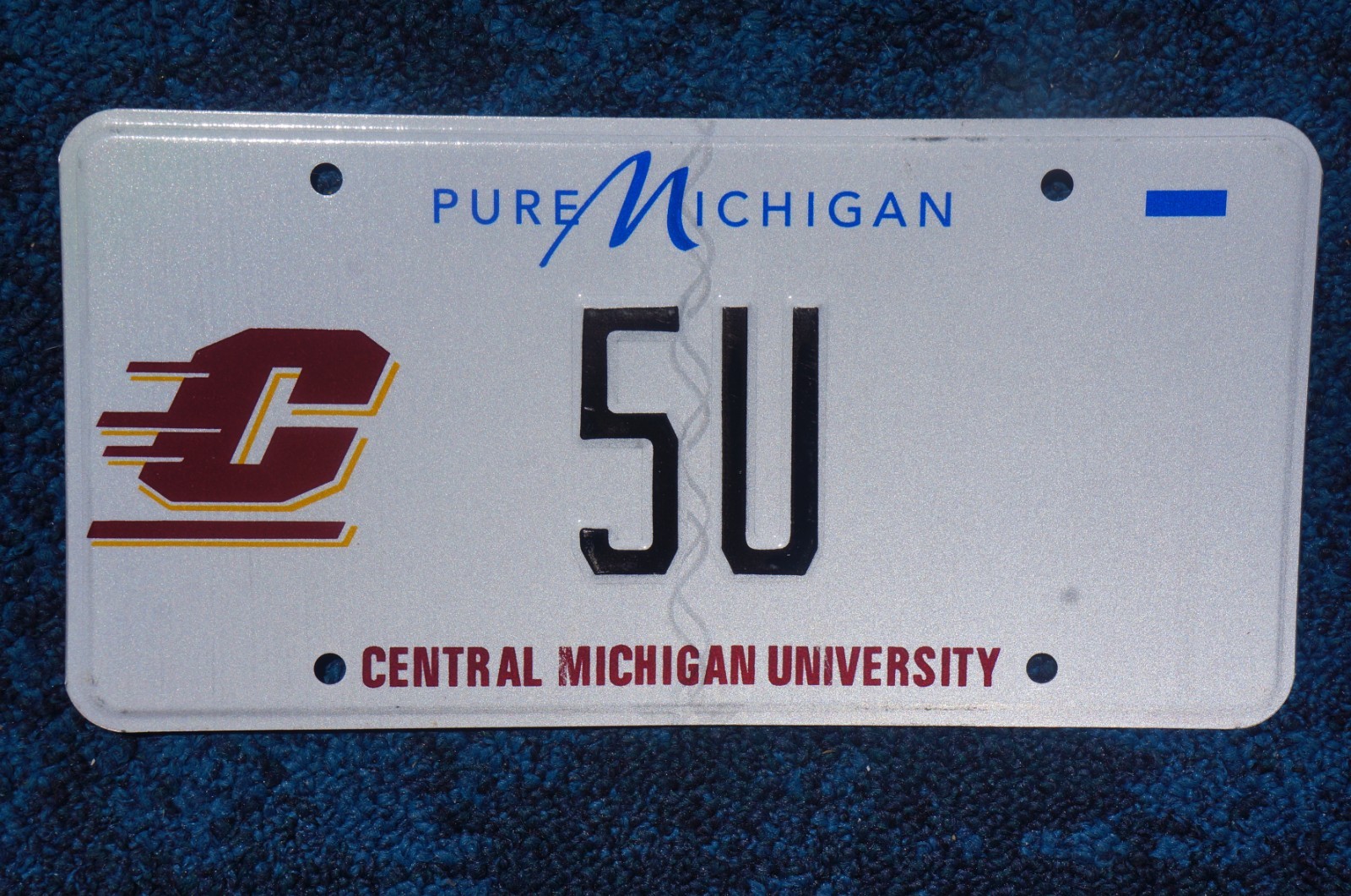Central Michigan University License Plate # 5U