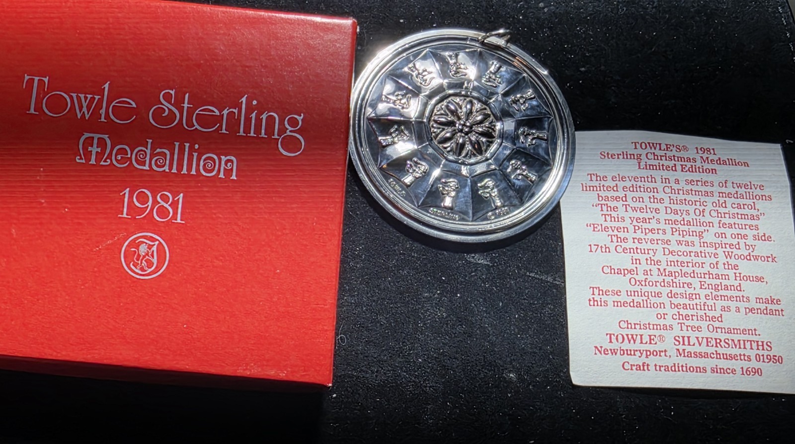 1981 Towle Sterling Medallion