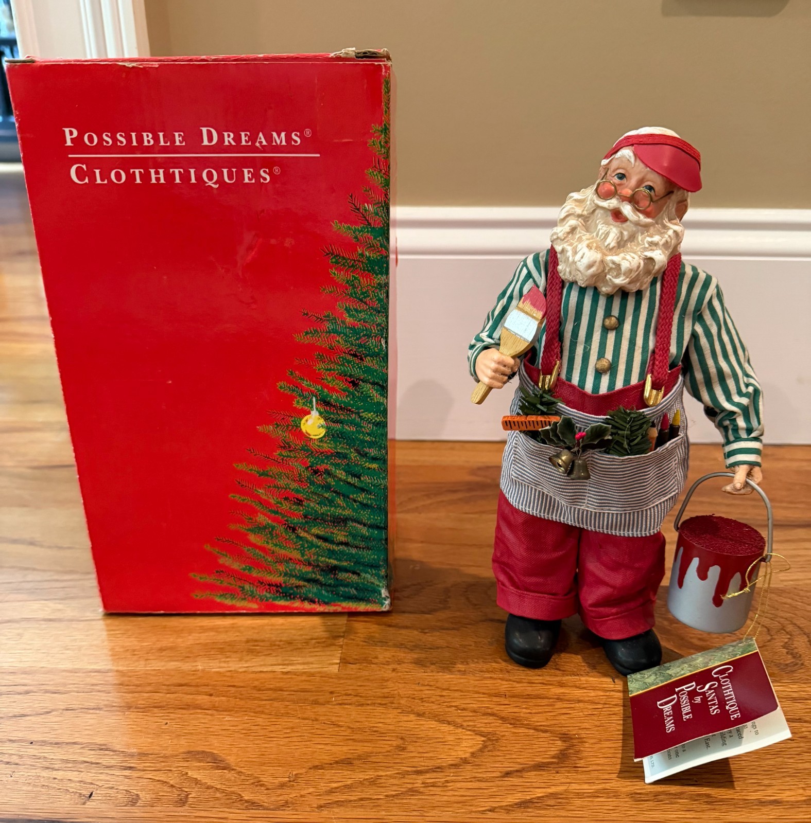 Clothtique Santas By Possible Dreams HIS FAVORITE COLOR #713098 VTG 1993 Rare