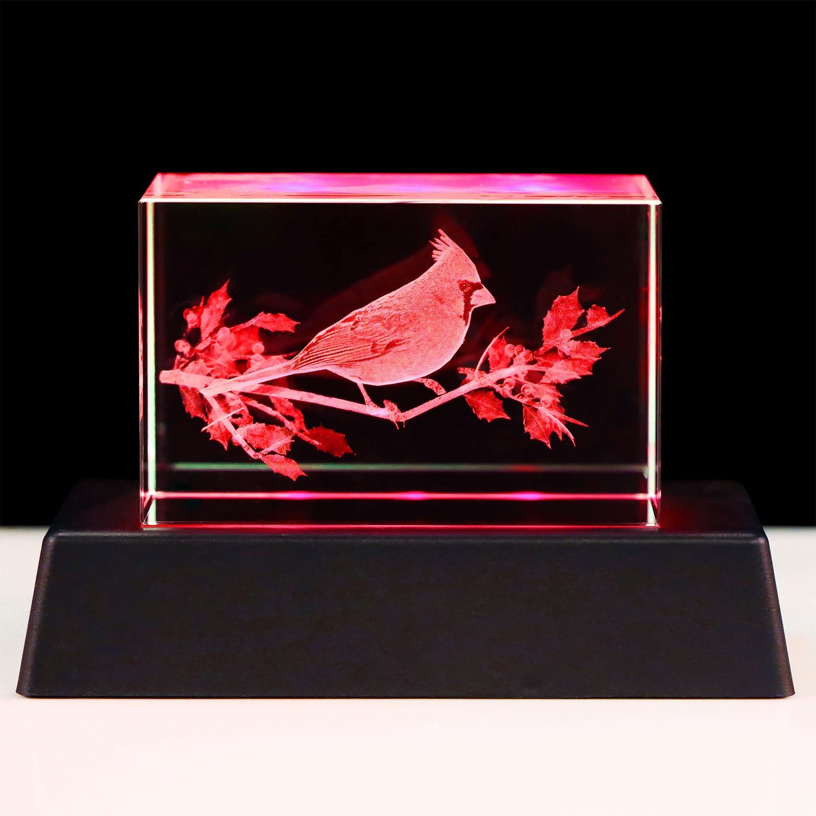 YWHL Crystal Cardinal Gifts for Women Man 3D Laser Engraved Red Cardinal Figu... YWHL Crystal Cardinal Gifts for Women Man 3D Laser Engraved Red Cardinal Figu...