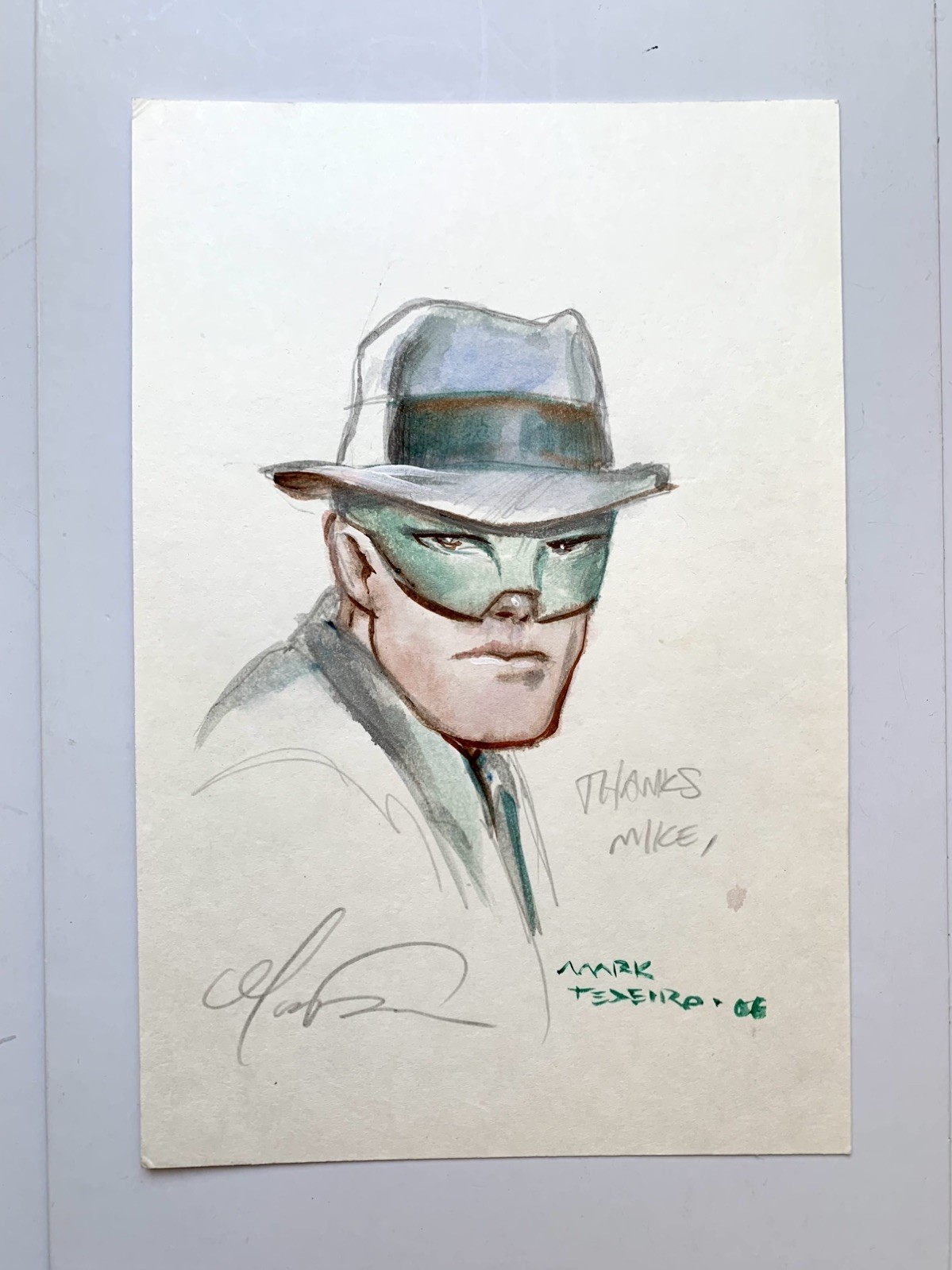 Mark Texeira Green Hornet Original Art Mark Texeira Green Hornet Original Art