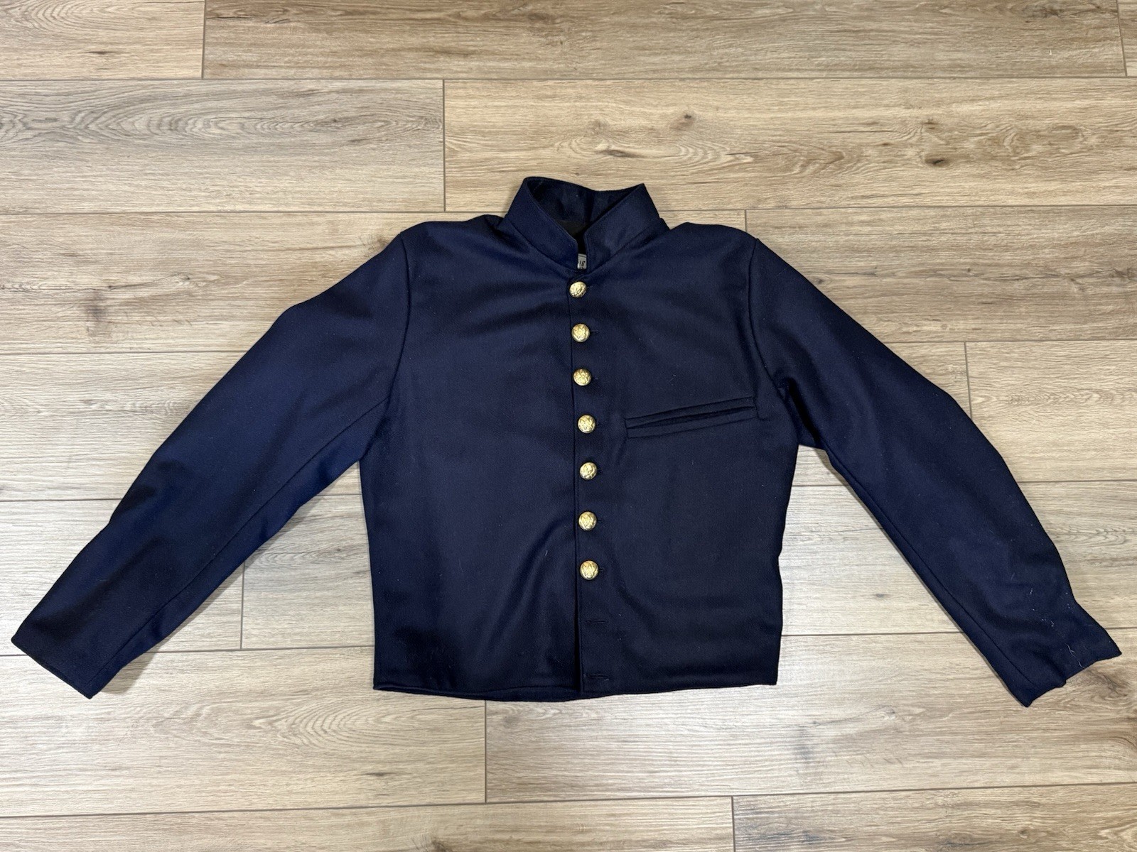 Vintage C&C Sutlery Civil War Reenactment Union Blue Wool Jacket Men\'s Size 42 Vintage C&C Sutlery Civil War Reenactment Union Blue Wool Jacket Men\'s Size 42