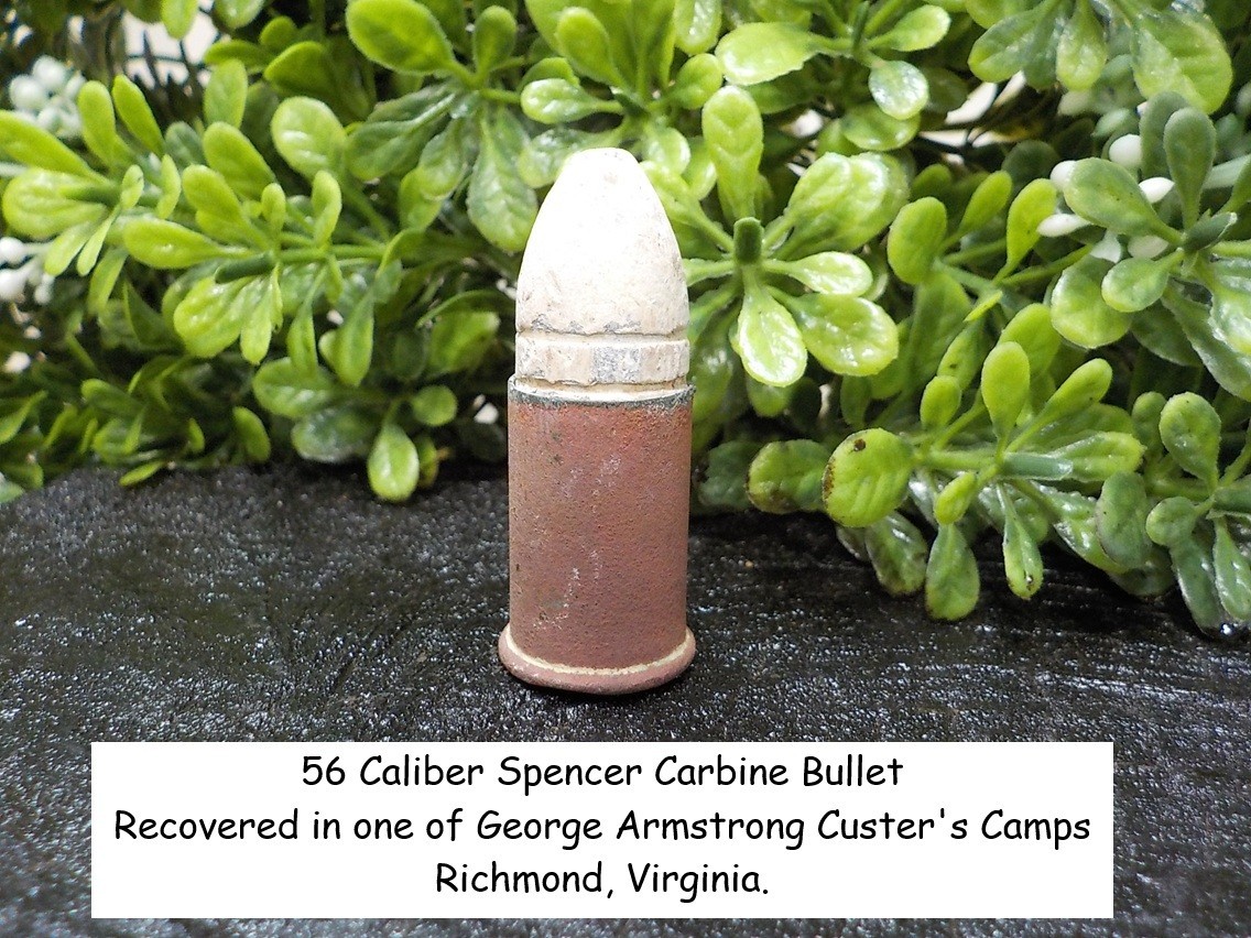 Old Rare Vintage Antique Civil War Relic 56 Caliber Spencer George Custer Camp Old Rare Vintage Antique Civil War Relic 56 Caliber Spencer George Custer Camp