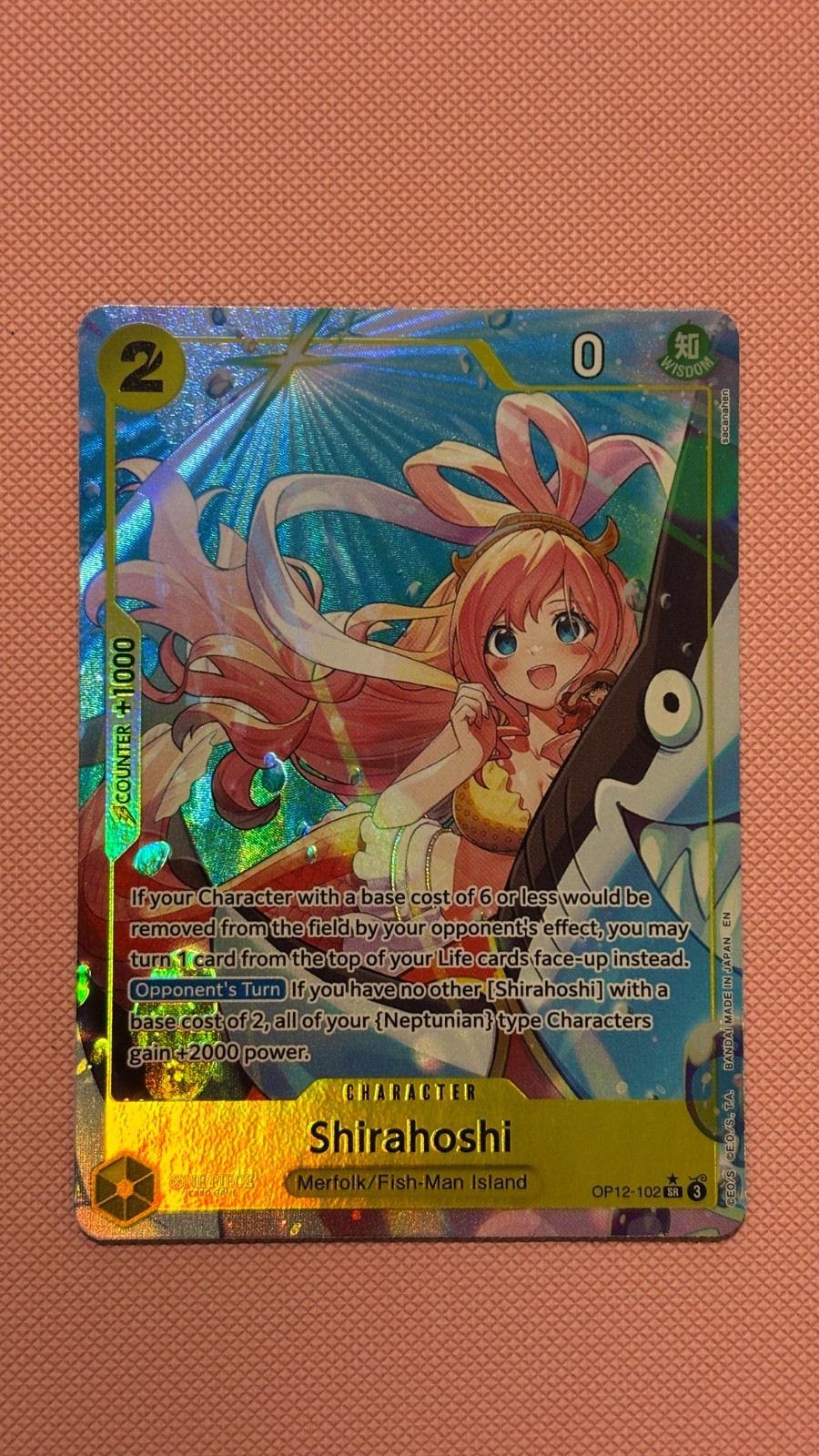 One Piece TCG Shirahoshi OP12-102 Legacy Of The Master English Card