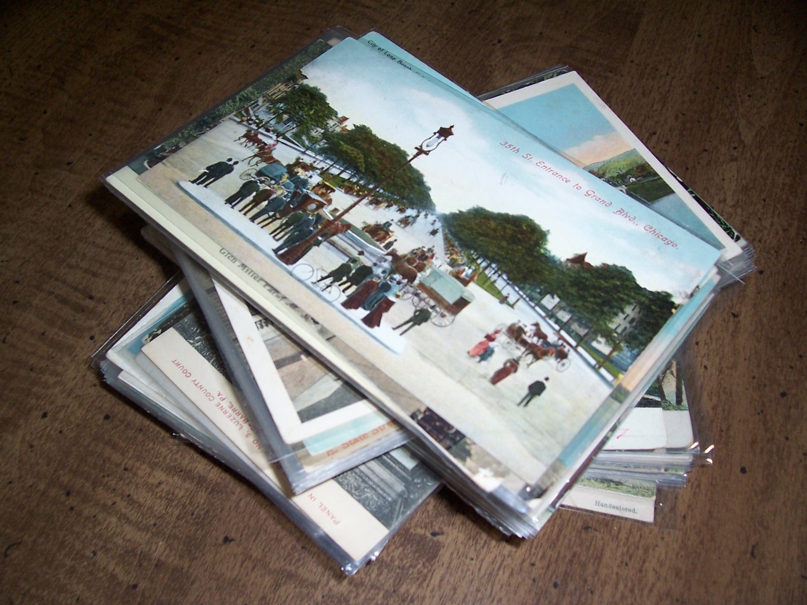 100 Pre-Linen postcard lot ~ early 1900\'s - 1930\'s ~ 4 cents each