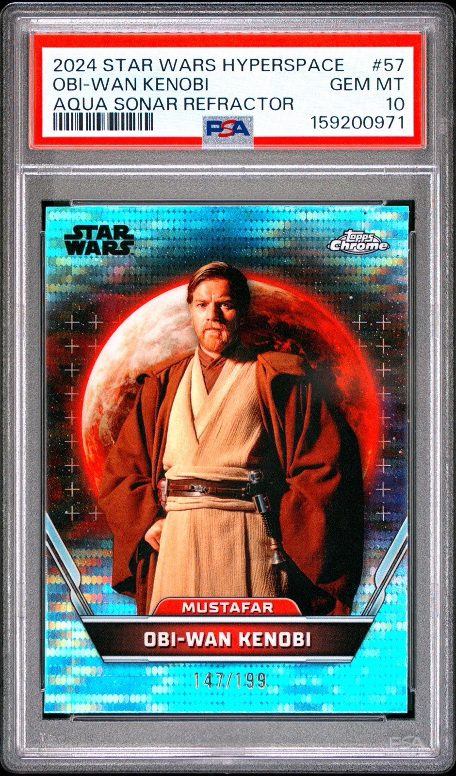 2024 TOPPS STAR WARS HYPERSPACE #57 OBI-WAN KENOBI 147/199 PSA 10