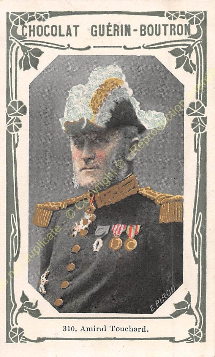 Chromo trade card Photo CHARLES PHILIPPE TOUCHARD 1870 1913