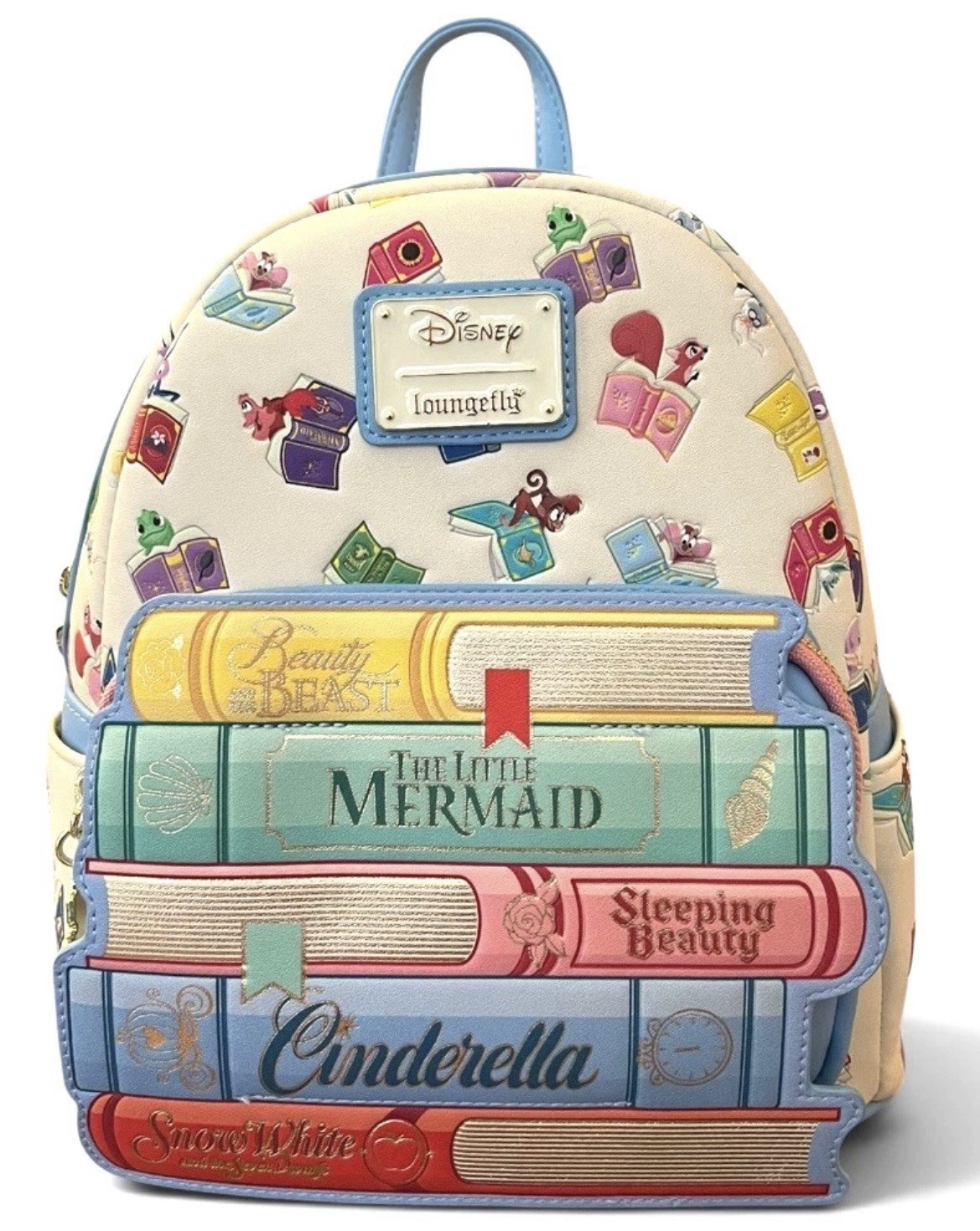 Loungefly Disney Princess Classic Books and Sidekicks Mini Backpack Loungefly Disney Princess Classic Books and Sidekicks Mini Backpack