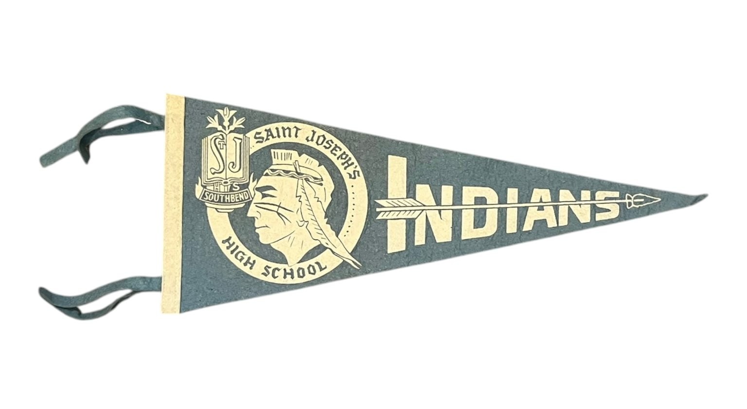 Vintage St. Joseph's High School Indians South Bend Indiana Pennant 17 inch