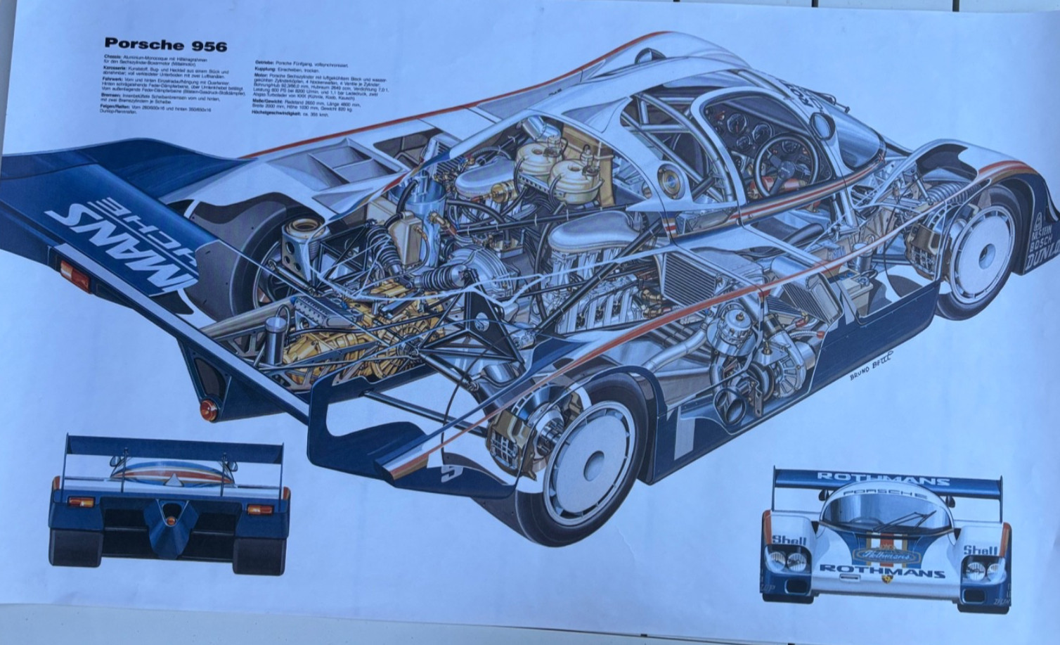 PORSCHE FACTORY POSTER LOT OF 2