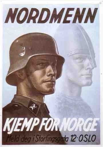WWII Norwegian Norway German ELITE Soldier Propaganda Military War Poster Print