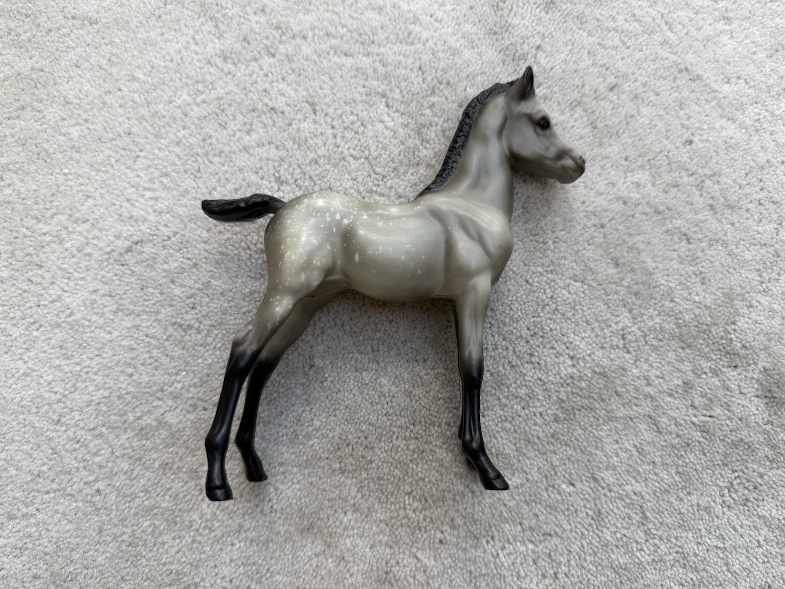 VTG Breyer Horse #220 Dapple Grey Proud Arabian Foal RARE BLACK POINT BLANKET VTG Breyer Horse #220 Dapple Grey Proud Arabian Foal RARE BLACK POINT BLANKET