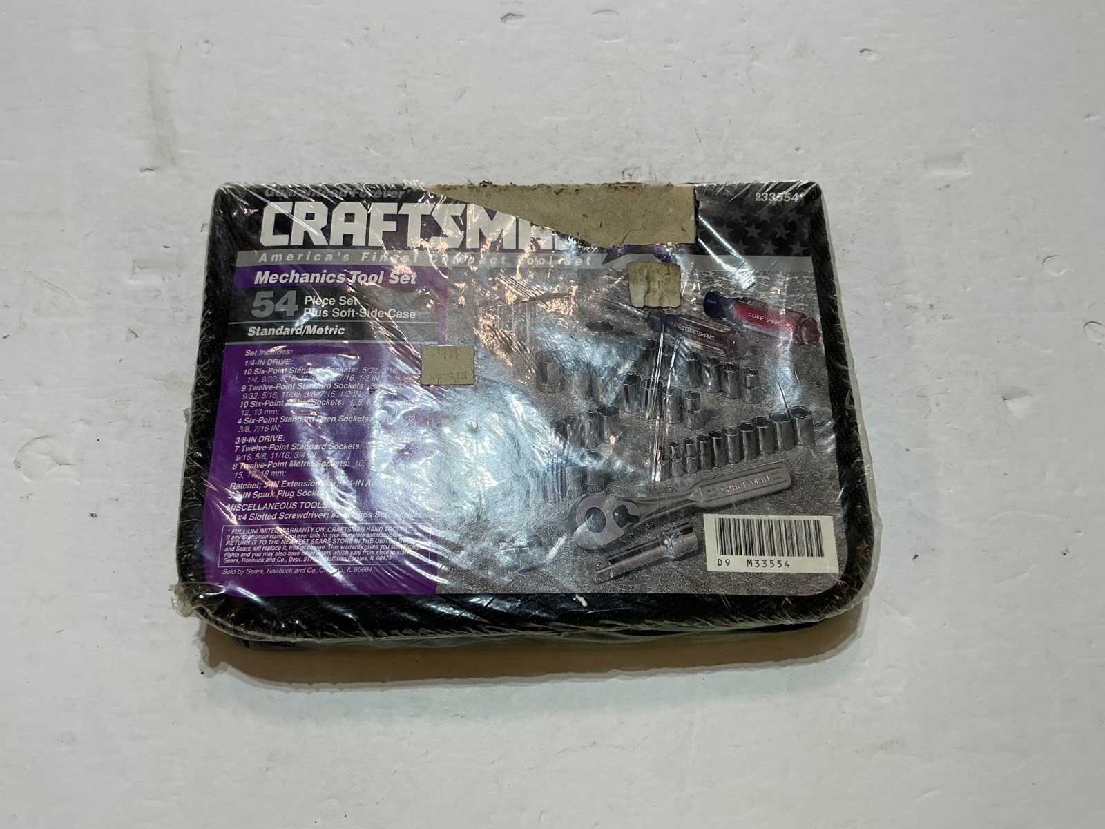 NOS Craftsman 54 piece mechanics tool set 33554 USA made NOS Craftsman 54 piece mechanics tool set 33554 USA made