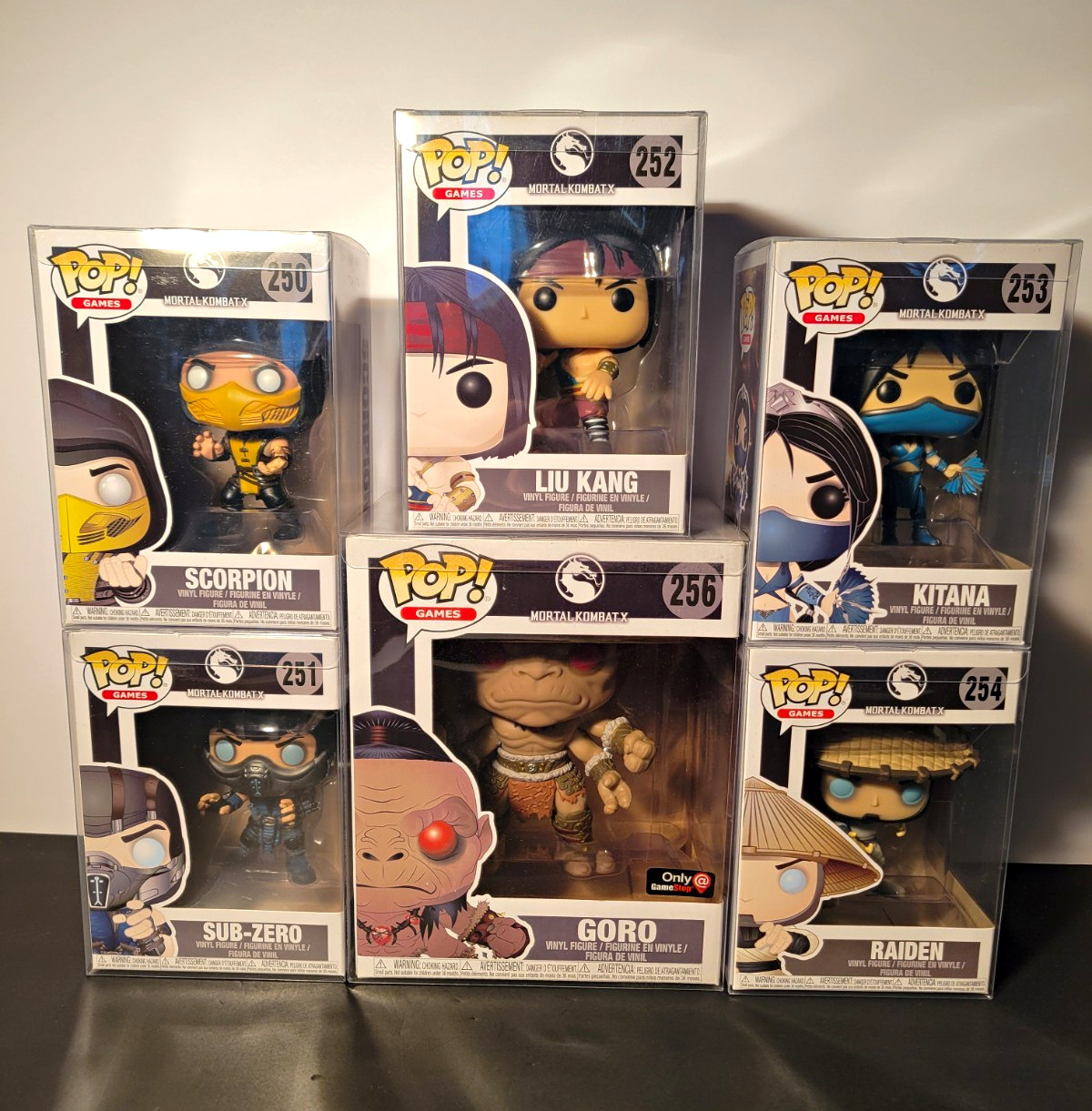 Mortal Kombat Funko Set of 6 Mortal Kombat Funko Set of 6