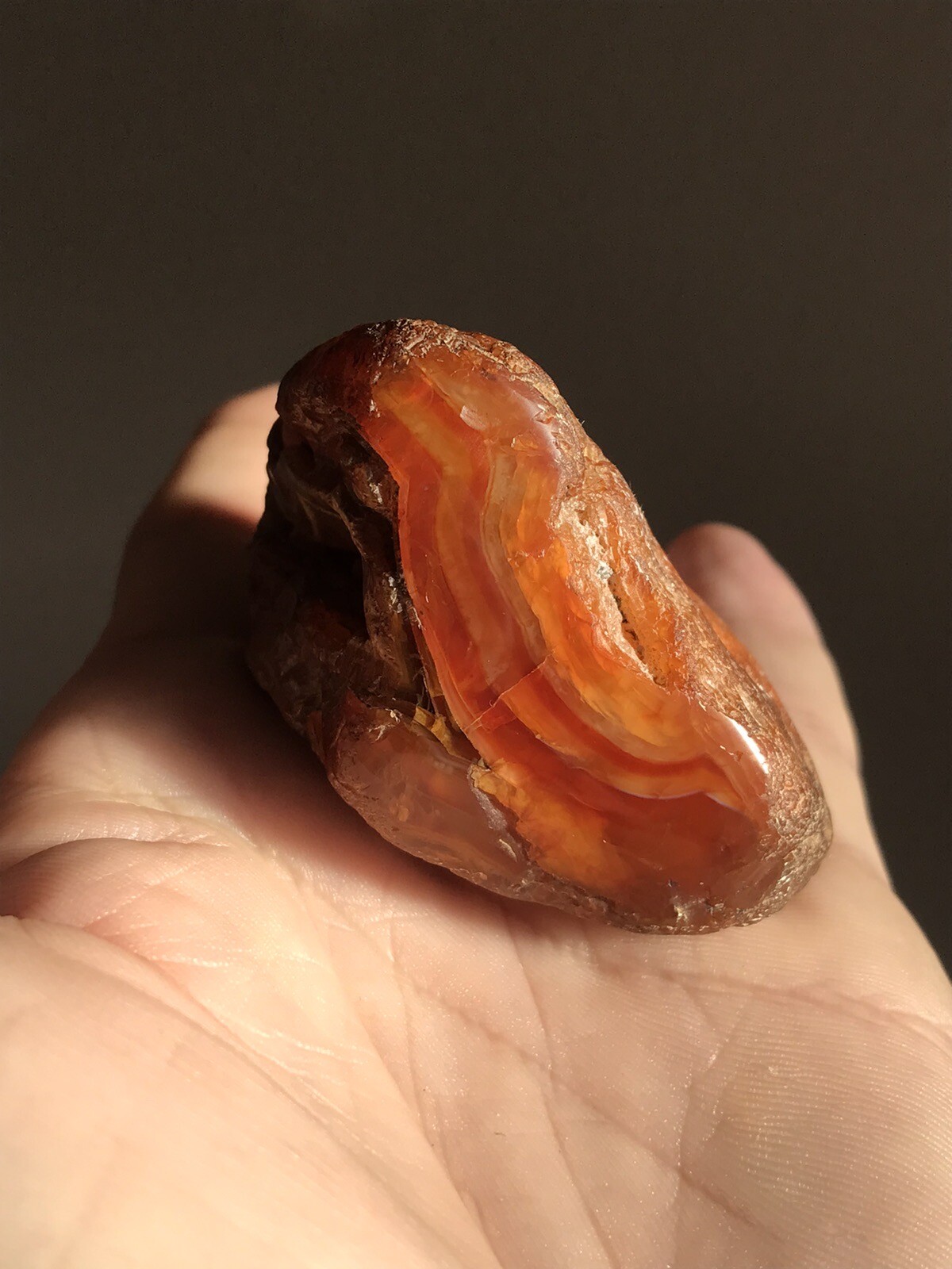 108 Gram Beautiful Washington State Strawberry Red Carnelian Hand Polished Agate