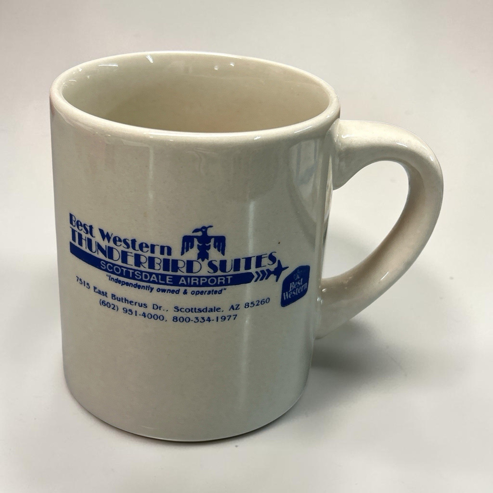 Vintage Best Western Thunderbird Suites Coffee Mug Scottsdale AZ Advertising