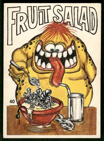 1970\'S Donruss Odder Odd Rods Sticker #40 Fruit Salad