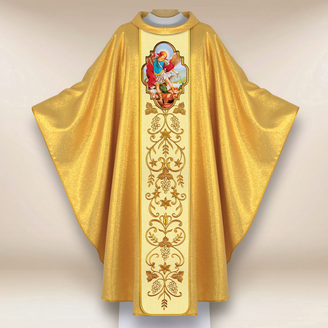 Embroidered Chasuble with the Image of St. Michael the Archangel