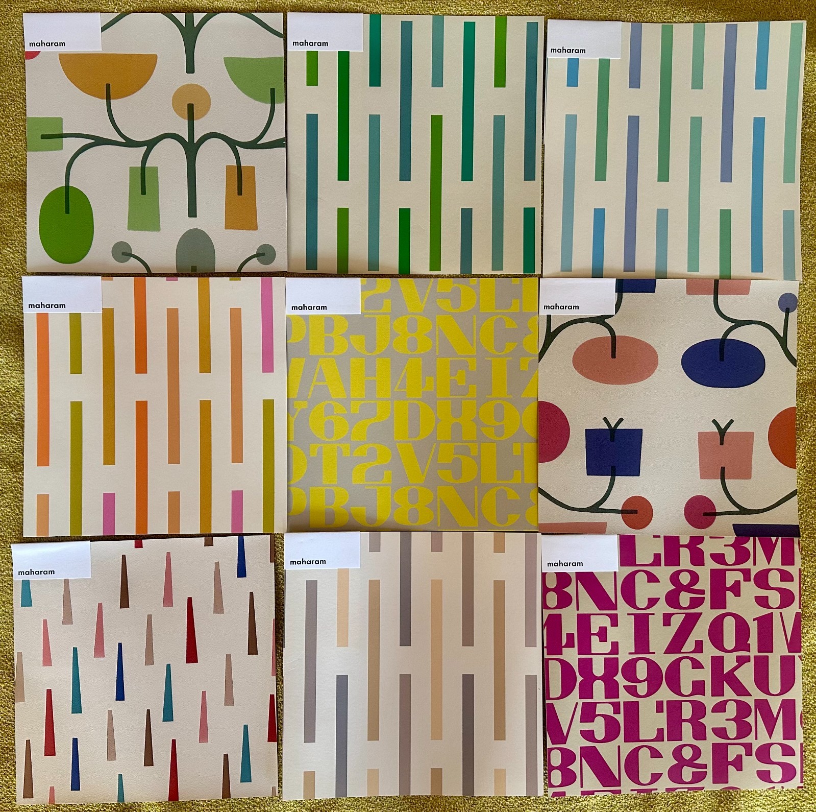 42 Alexander Girard Eames Maharam Wallpaper Fabric Samples Mid Century Modern 42 Alexander Girard Eames Maharam Wallpaper Fabric Samples Mid Century Modern