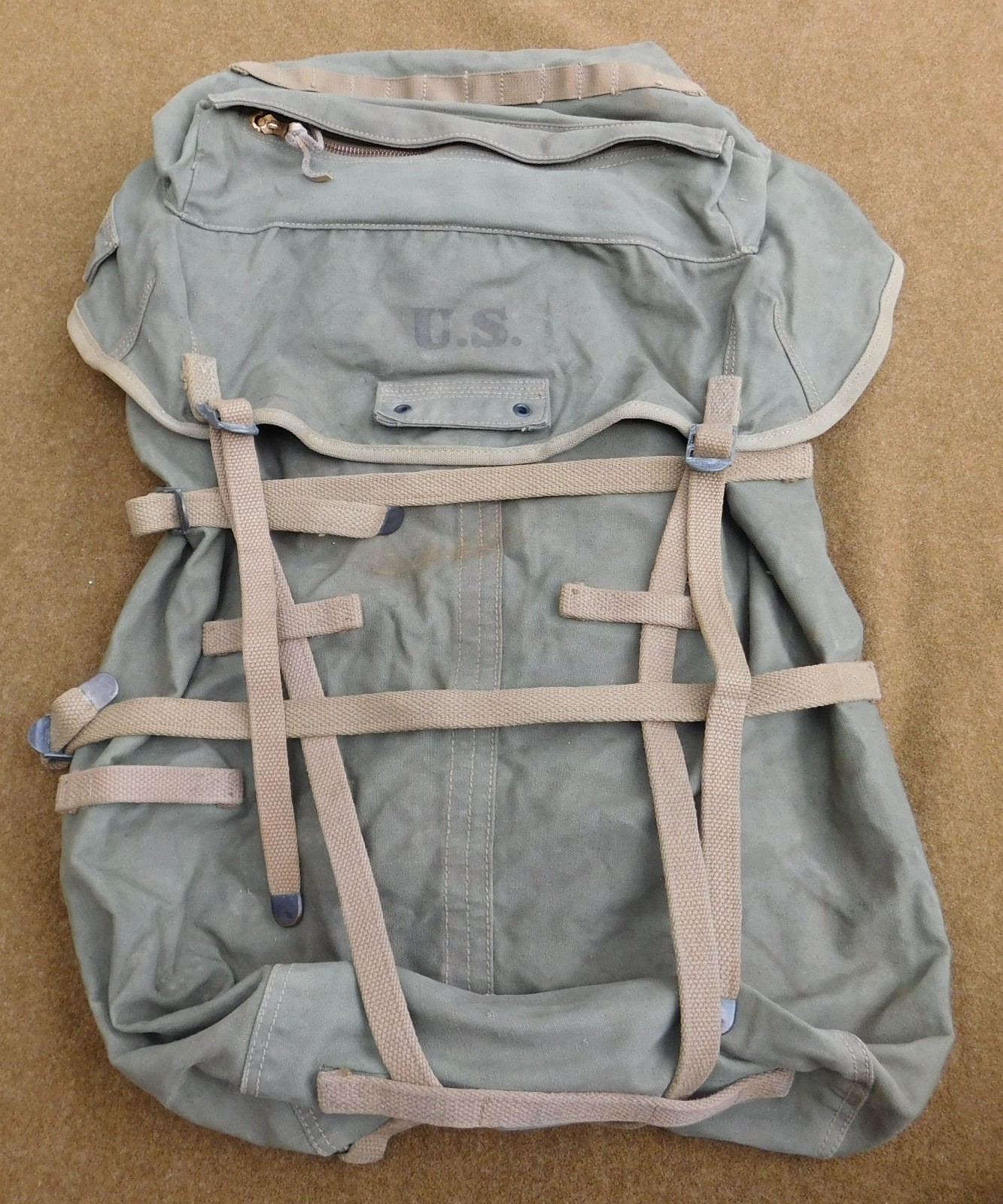 ORIGINAL WWII U.S. ARMY M-1942 JUNGLE PACK DATED 1942