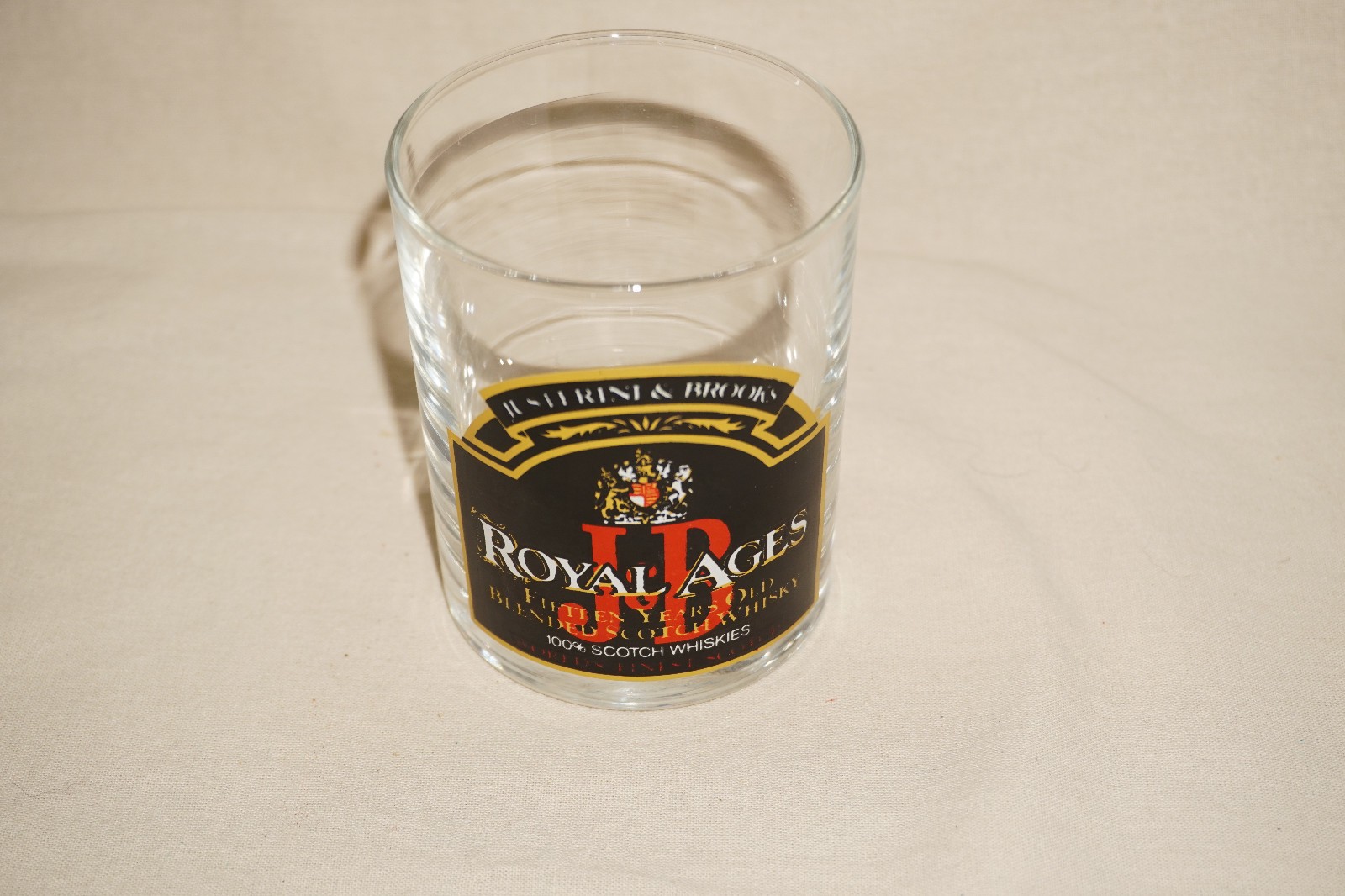 Vintage J & B Royal Ages Whiskey Glass