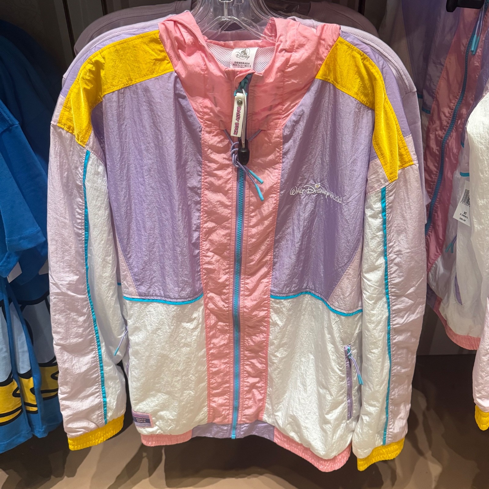 2026 Disney Parks Daisy Duck Windbreaker Jacket Adult Sizes New W/ Tags