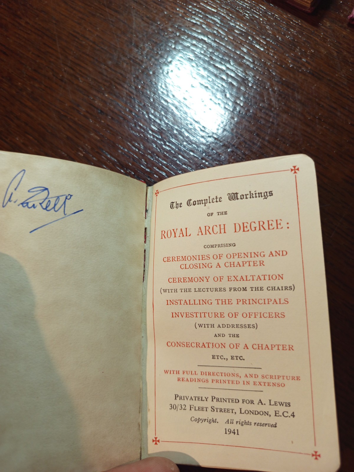 1941 The Complete Workings of the Royal Arch Degree Freemasonry masonic/773 1941 The Complete Workings of the Royal Arch Degree Freemasonry masonic/773