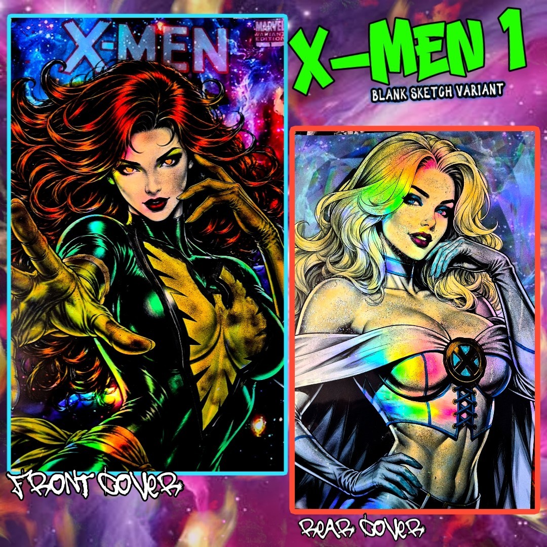 X-men 1 BossKong Original Art Sketch Cover 1/1  Jean Grey / Emma Frost