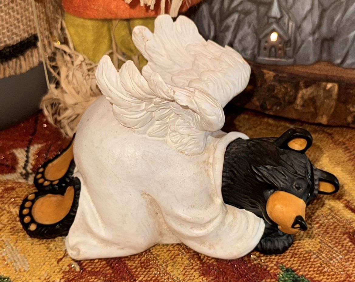 Big Sky Carvers Bearfoots Angel Bear Michael By Jeff Fleming Figurine Retired 5 Big Sky Carvers Bearfoots Angel Bear Michael By Jeff Fleming Figurine Retired 5