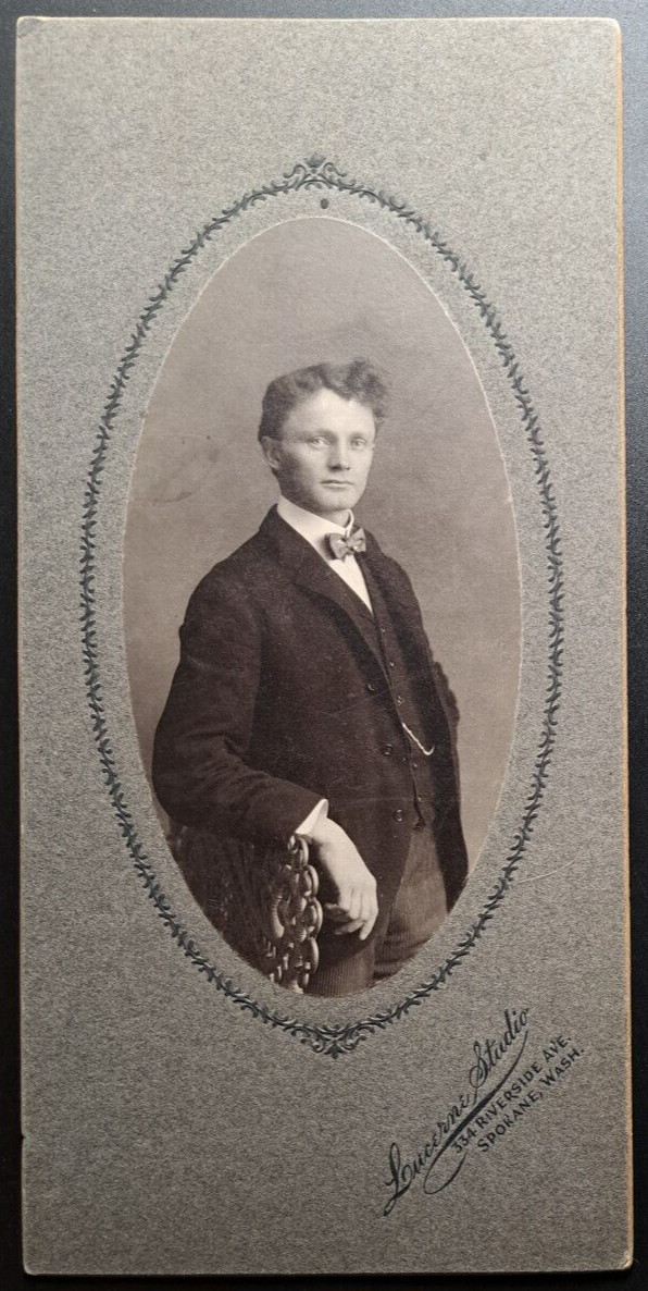 1905 George Gibbs Portrait Spokane WA Lorraine Studio Cabinet Photo