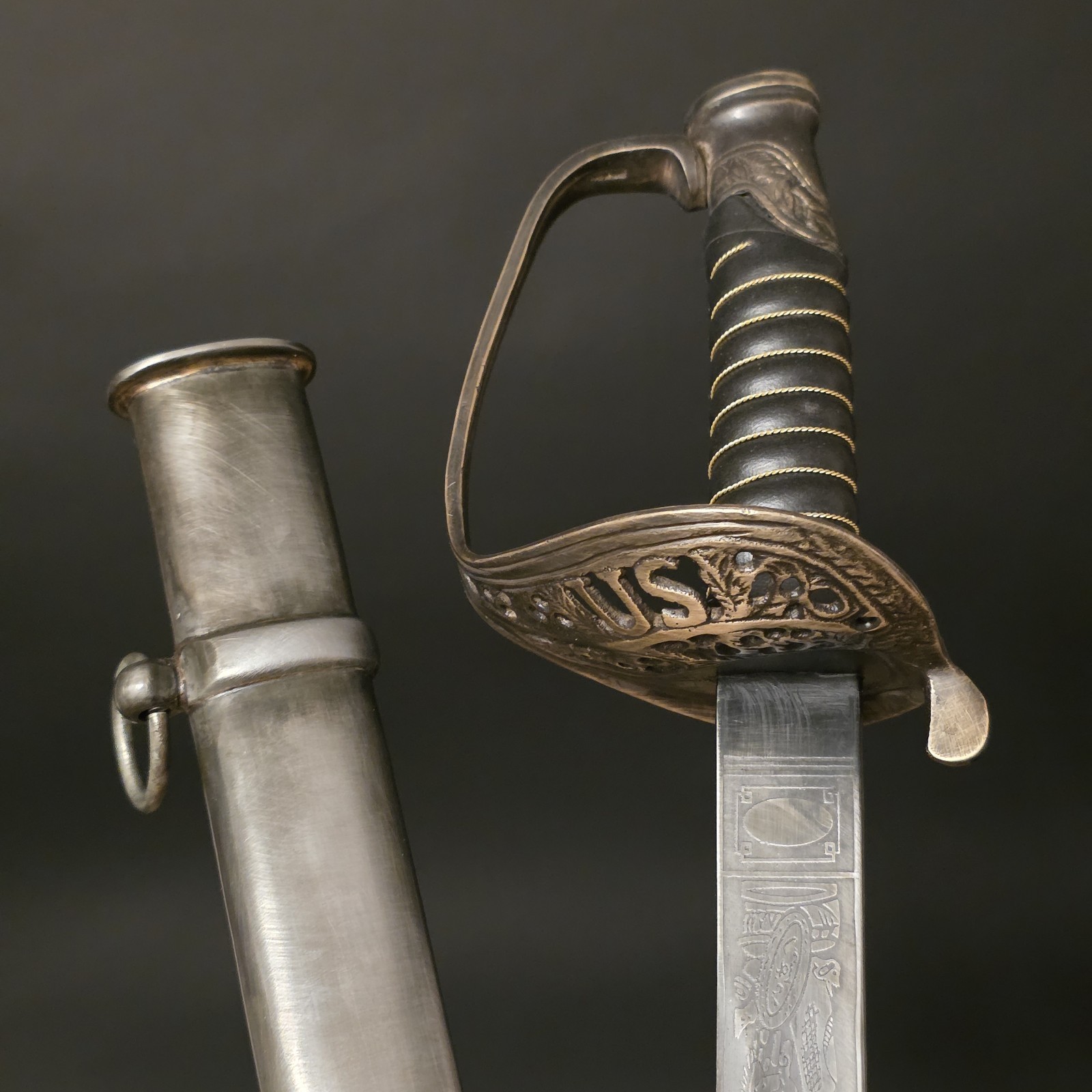 Antique-Style 1850 Union Officer’s Civil War Sword