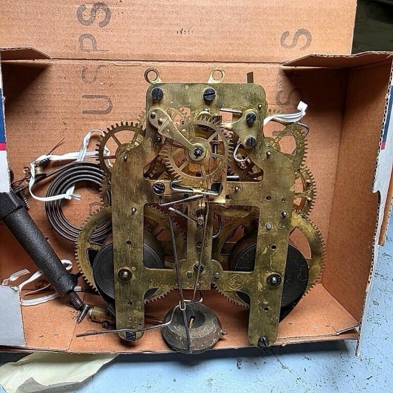 Antique Seth Thomas #89 Tambour Shelf Wall Clock Movement Parts Repair