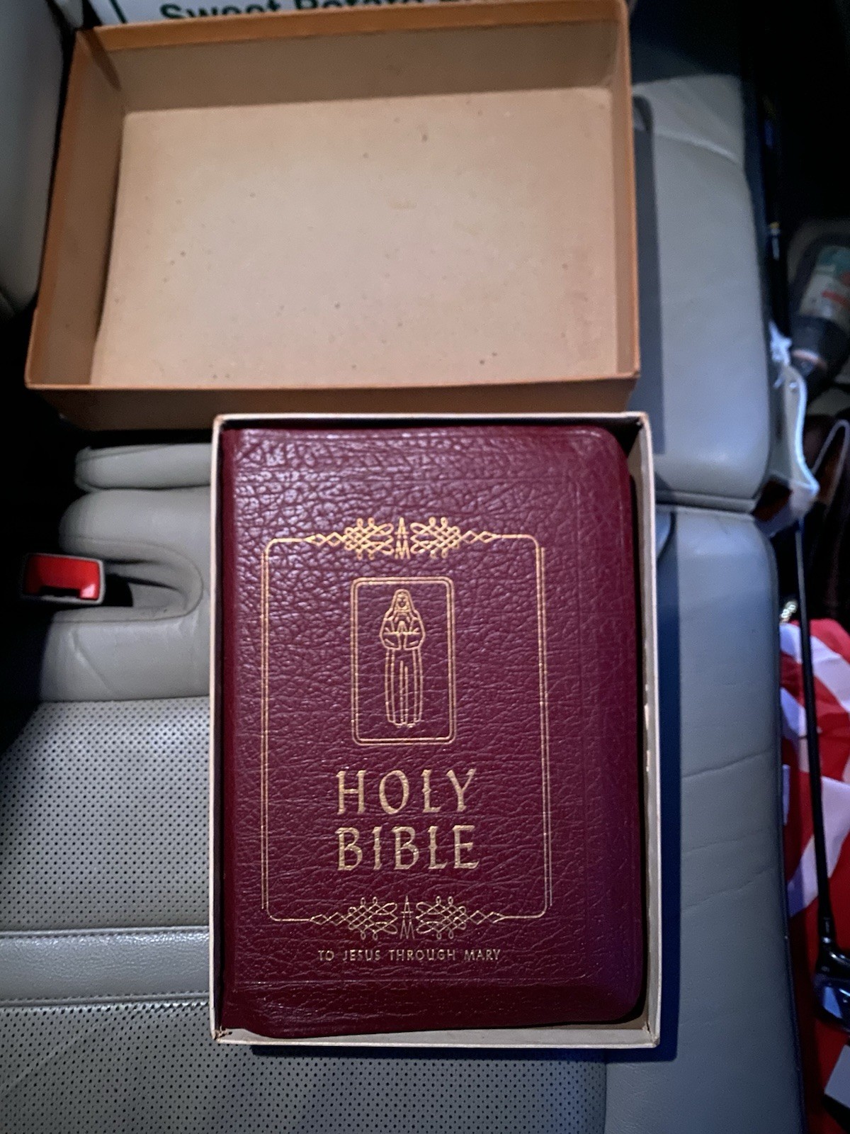 Vintage 1953 Catholic Holy Bible Family Rosary Marian Year Edition With Box Vintage 1953 Catholic Holy Bible Family Rosary Marian Year Edition With Box