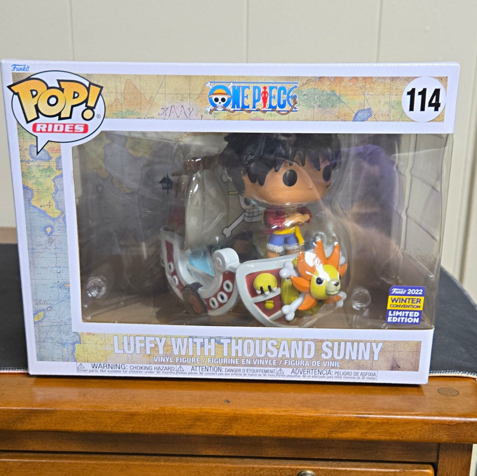 Funko Pop Rides One Piece Luffy with Thousand Sunny #114 Limited Edition Funko Pop Rides One Piece Luffy with Thousand Sunny #114 Limited Edition