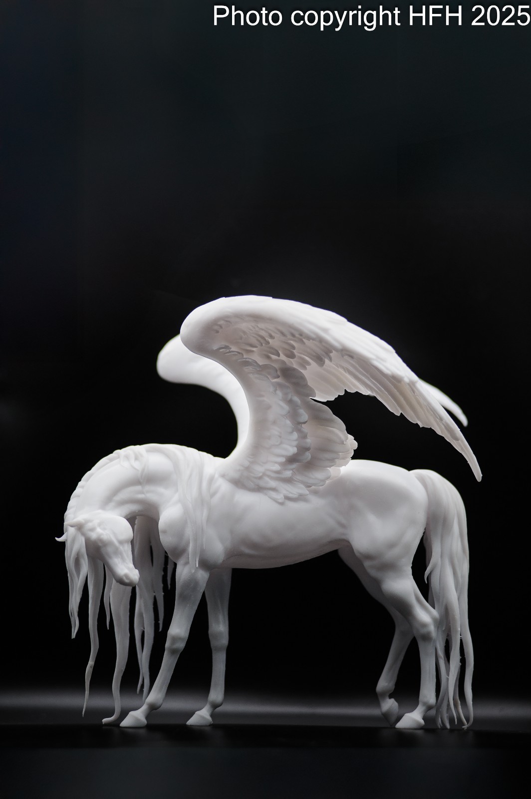 Pegasus model Horse artist resin - White resin figurine - Unpainted - 10\ Pegasus model Horse artist resin - White resin figurine - Unpainted - 10\