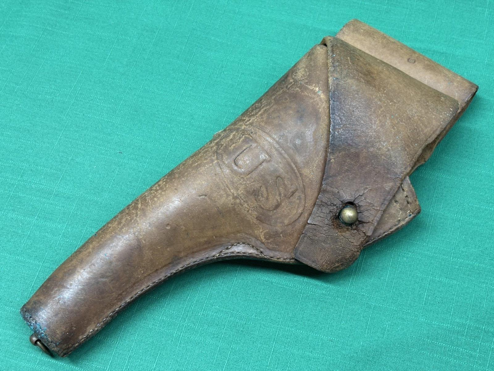 WW1 US Graton & Knight G.&K A.G. 1918 Leather Holster for Colt M1911 Pistol (6M)