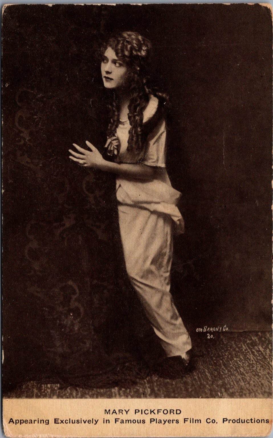 Mary Pickford Silent Film Star Photographic Postcard c1920 Kraus Mfg Co Mary Pickford Silent Film Star Photographic Postcard c1920 Kraus Mfg Co